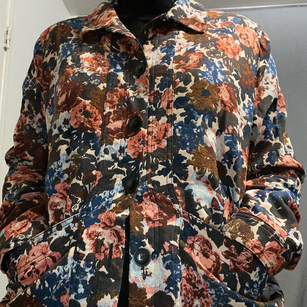 Floral Button-Up Jacket